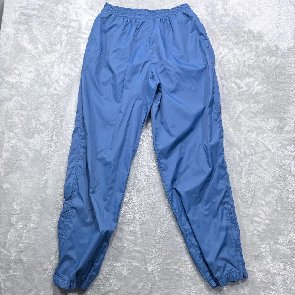 Nike Track Pants XL Blue Vintage Nylon Windbreaker Joggers Swoosh Logo